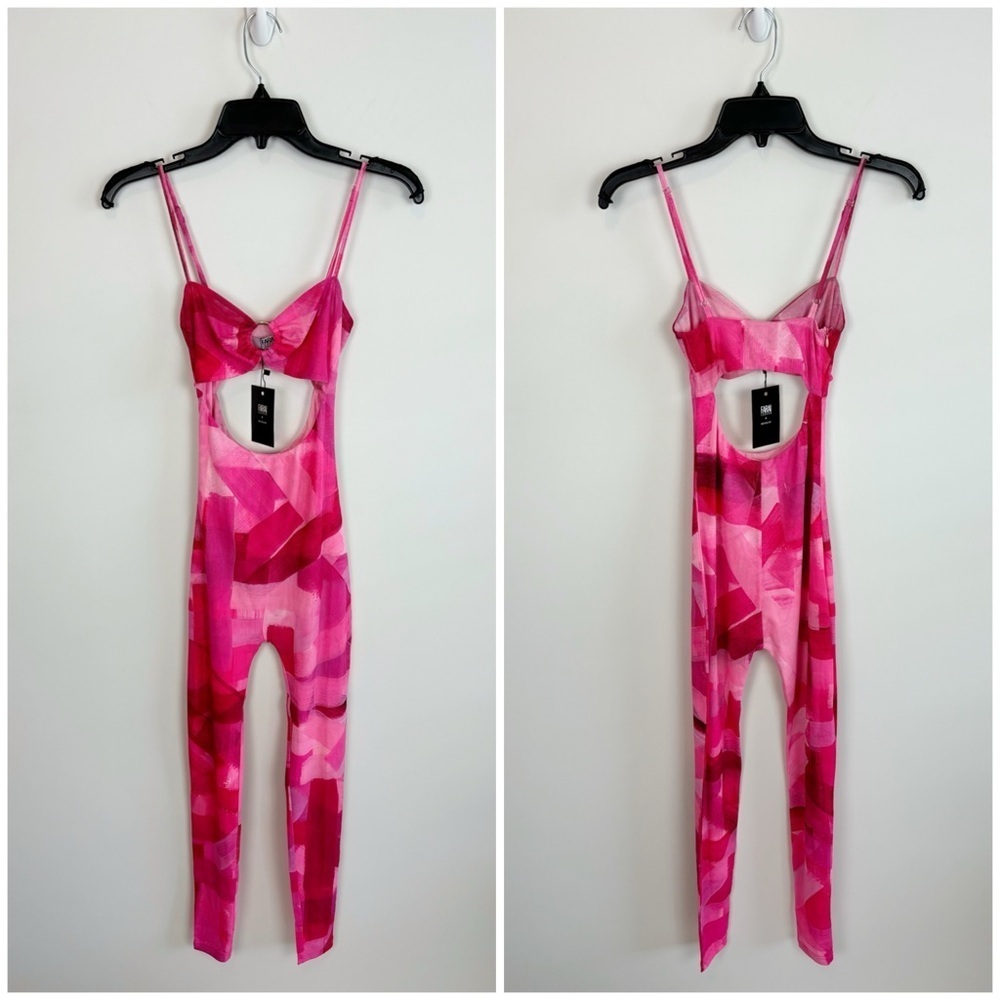 Farai London X Revolve Cut Out Jumpsuit In Pink Size Xs — image 2 of 8